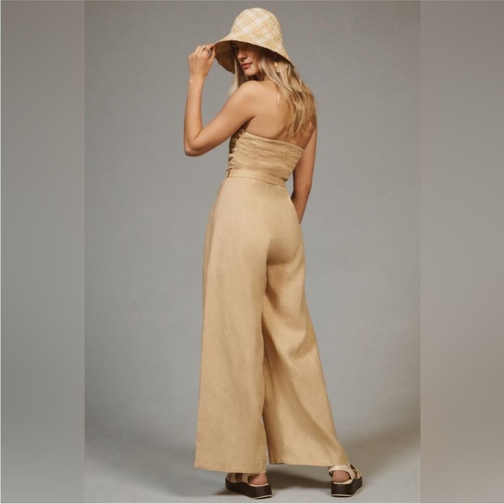 Faithfull the Brand Alegrias Jumpsuit WHEAT NWT Small NWT - Picture 2 of 16
